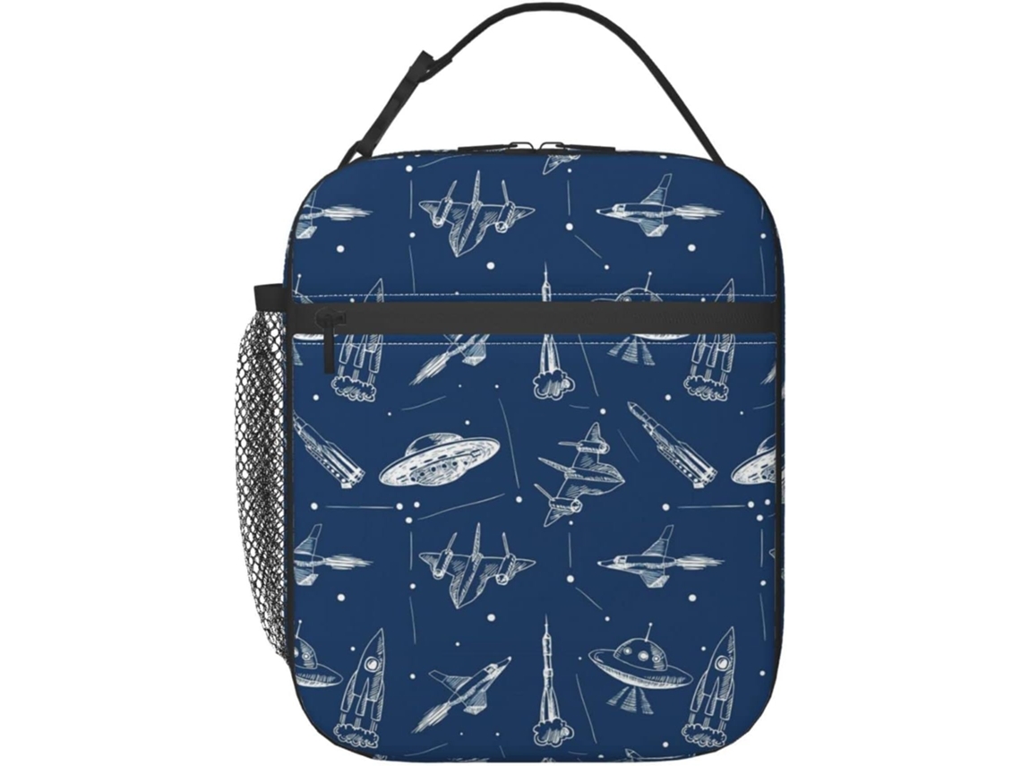 Bolsa De Almuerzo Con Diseño Avión Ovni Para Mujer