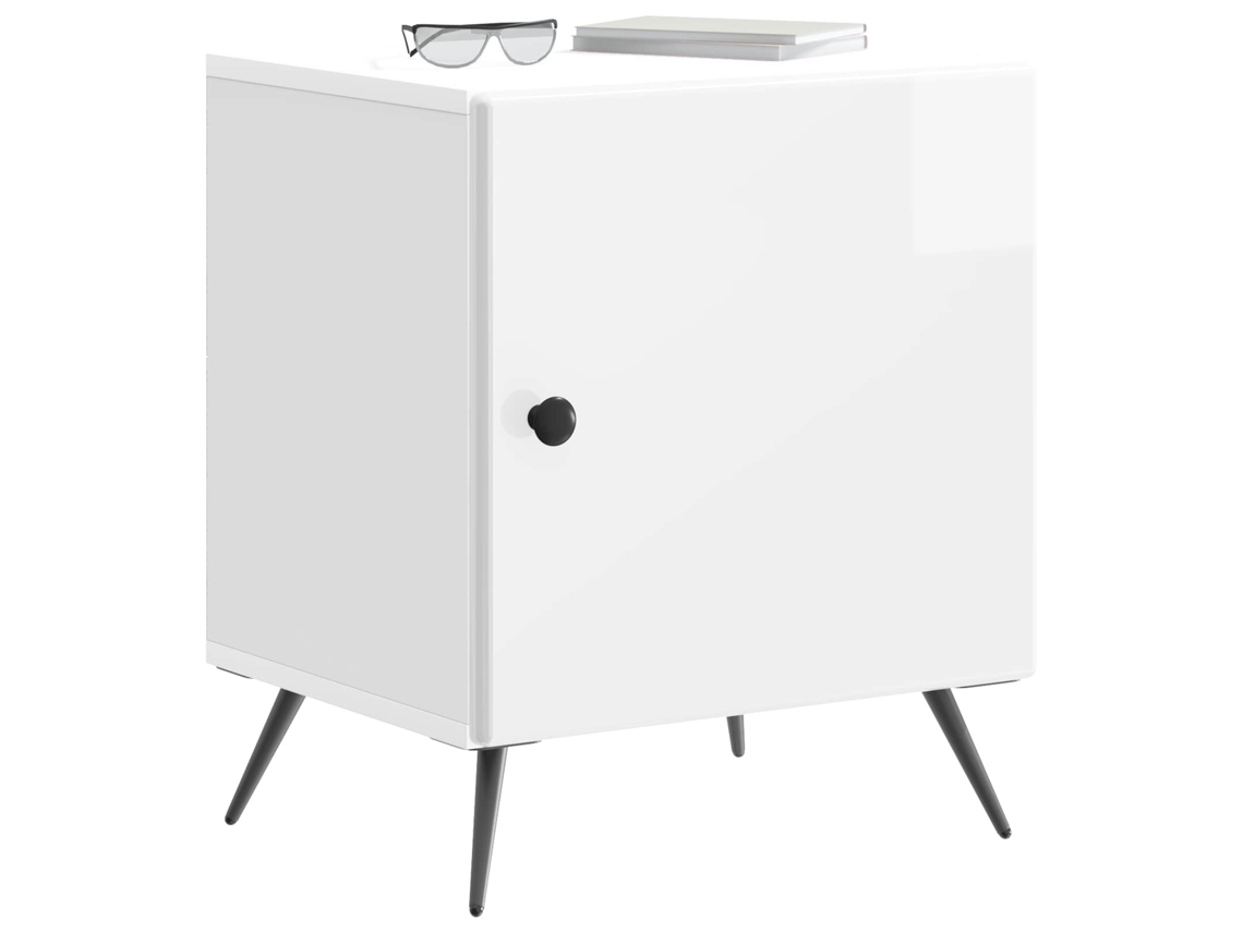 Maison Exclusive - Armario De Noche 2 Pcs Brillante 43 X 34,5 X 50 Cm