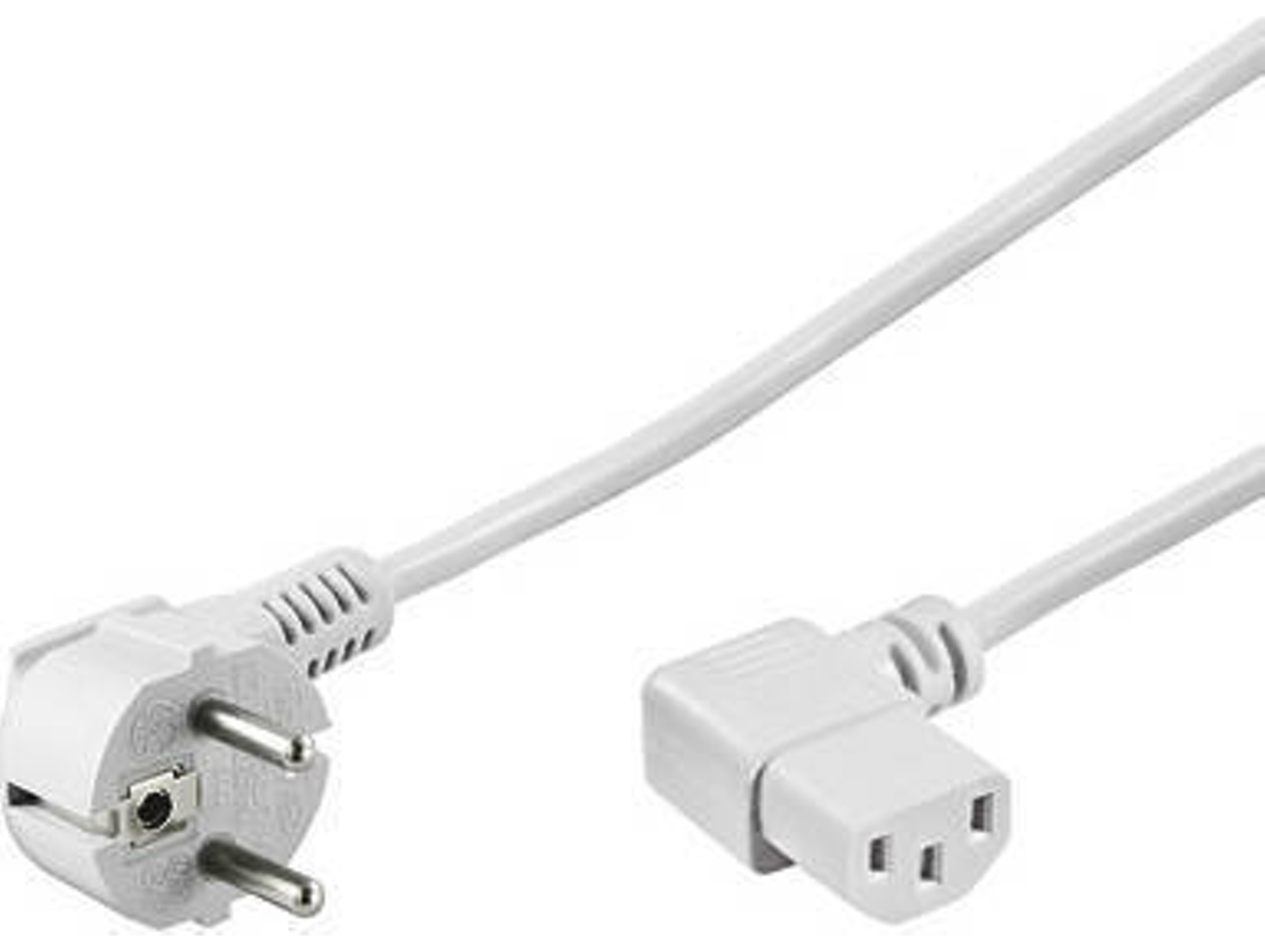 Cable de Alimentación GOOBAY (3 m - Blanco)