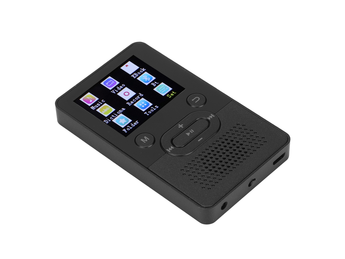 Reproductor MP3/MP4 Bluetooth Yizhood T9 de 1,8 pulgadas con calidad de sonido HD y 8 GB (negro)