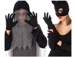 Guantes DISFRAZZES Para Adulto Negro (Talla: Talla Universal)