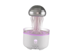 Humidificador con forma de medusa y difusor de aceites esenciales, 320 ml, ideal para el trabajo y el deporte, blanco, Rosewell