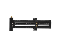 Escuadra En T De Aleación De Aluminio De 16 Cm Con Doble Aguja Para Carpintería, Color Negro.