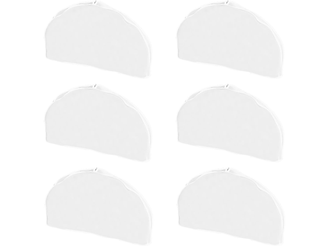 Bolsas Hombro Plástico Transparente 6 Piezas Lavables Prueba Polvo Pantalones Almacenamiento Práctico Hogar