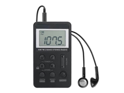 Rádio Portátil Fm/am Estéreo De Banda Dupla, Mini Receptor De Rádio Digital