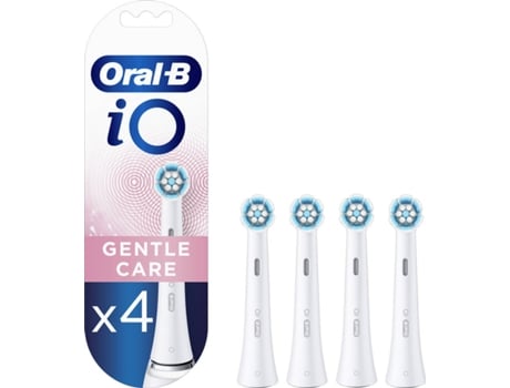 Cabezales de Recambio de Cepillo Eléctrico ORAL B iO Gentle Care Blanco (4 unidades)
