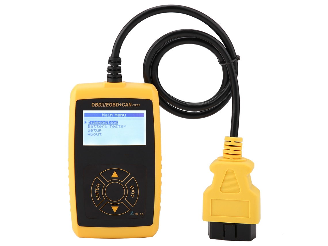 Herramienta De Escaneo De Códigos Obd Del Motor Cs320 Datastream Vivo I/m Para Diagnóstico