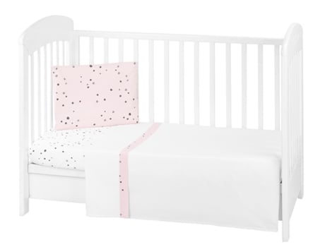 Juego De Cama 3 Piezas 70X140Cm Oso Conmigo Rosa KIKKA BOO