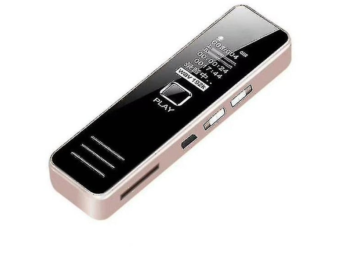 Mini Grabadora Digital con Tarjeta TF Reproducción de Mp3/Claro y Silencioso/Almacenamiento automático-8Gbrosa Gold YEMAESRE