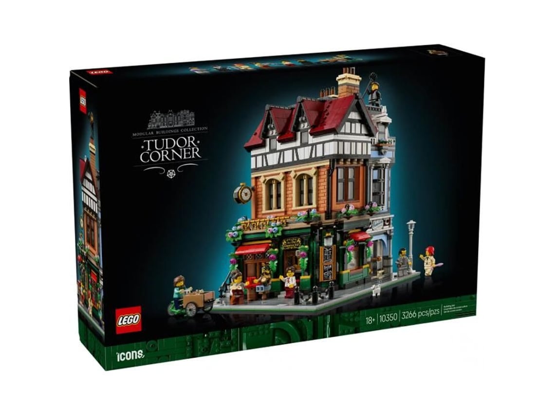 Conjunto De Construcción Lego 10350 Edificio Tudor 3 Fachadas En Ladrillos Para Adultos Negro