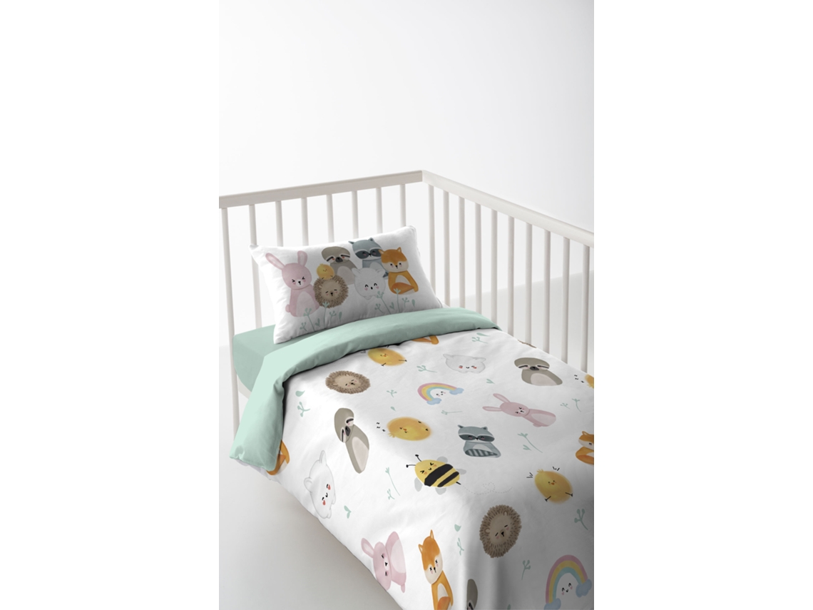FUNDA NORDICA REVERSIBLE INFANTIL CUNA 80 EXTRA SUAVE FABRICADO EN ESPAÑA MERMAID KAWANIMALS COOL KIDS KWANIMALS BY COOL KIDS