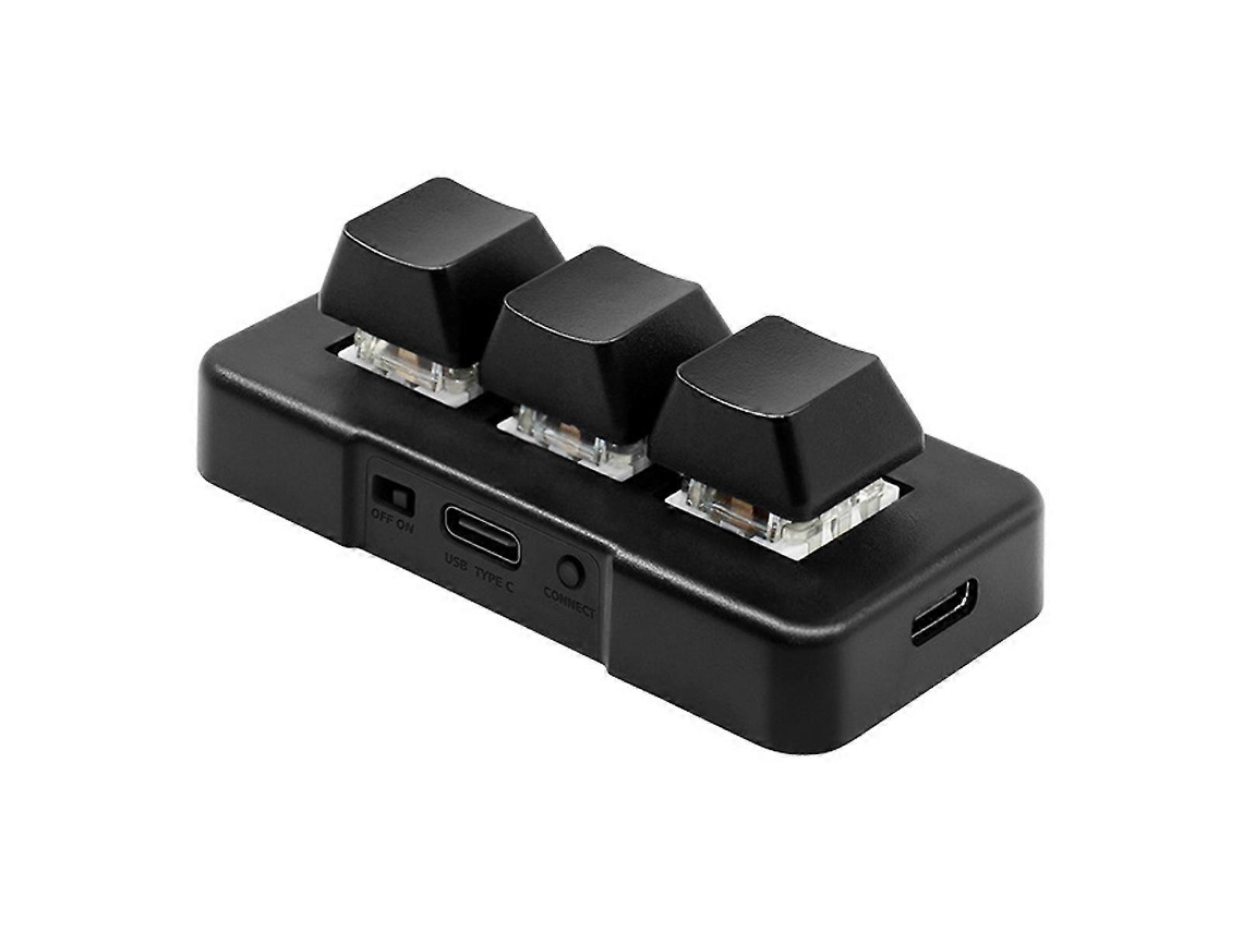 Mini teclado mecánico para juegos de 3 teclas, mini teclado macro programable, teclado estándar de una mano Ly Ebike