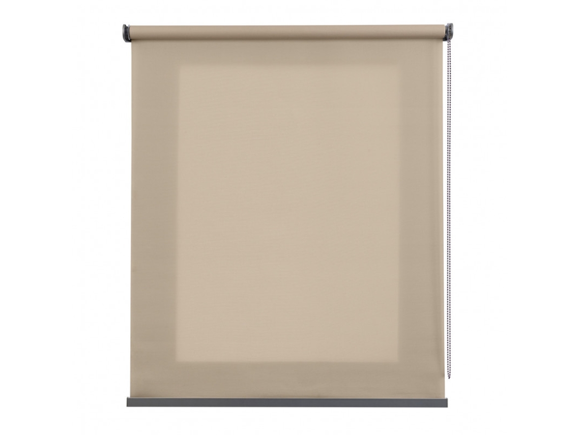 Estor translúcido Estores enrollables Premium con acabados en aluminio Beige, 45 x 180 cm STORESDECO