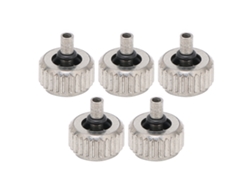 Kit De 5 Piezas Corona De Reloj Plata 5.5mm Repuesto Duradero Para Relojero