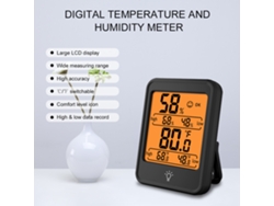Termómetro Higrómetro Digital De Interior Con Pantalla Lcd Para El Hogar, Dormitorio, Oficina E Invernadero.