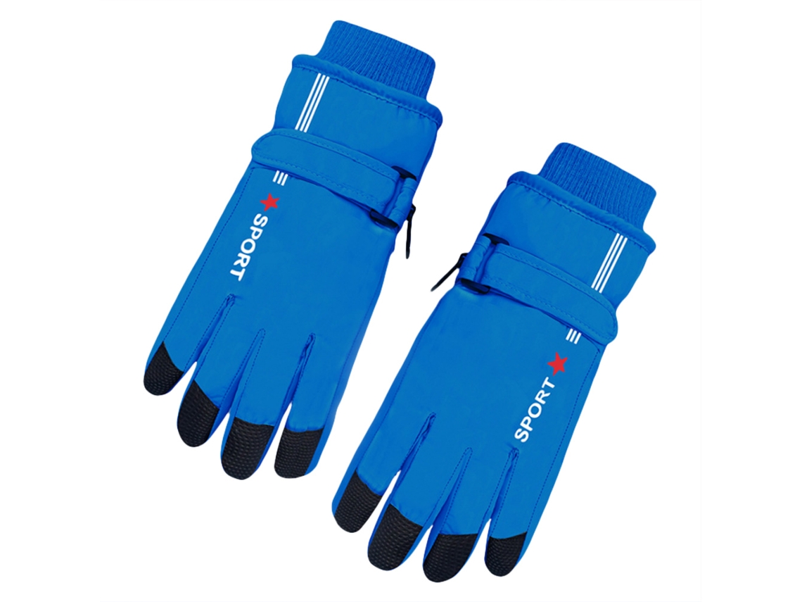 Guantes de invierno para niños, impermeables, térmicos, resistentes al viento y con forro polar.