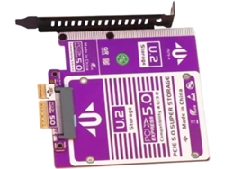 Adaptador Pcie 5.0 4x U.2 Para Múltiples Unidades Con Diseño De Inserción Vertical Y Aislamiento Térmico.