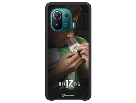 Funda Móvil Global Oficial Real Betis Fc para Xiaomi Mi 11 Pro Global PHONECASES3D Piel Sintética Negro