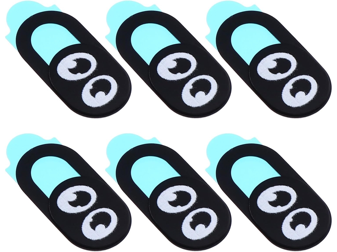 Juego De 6 Tapas Ultrafinas Para Webcam Con Diseño De Gafas Para Portátil