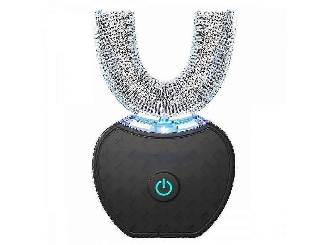Cepillo de dientes eléctrico ultrasónico GOKOCO 2026, cepillo automático en forma de U para una limpieza completa de 360° y blanqueamiento dental (negro)