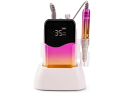 Taladro De Uñas Portátil Profesional De 35000 Rpm Con Broca Sin Núcleo Y Base De Escritorio, Batería.