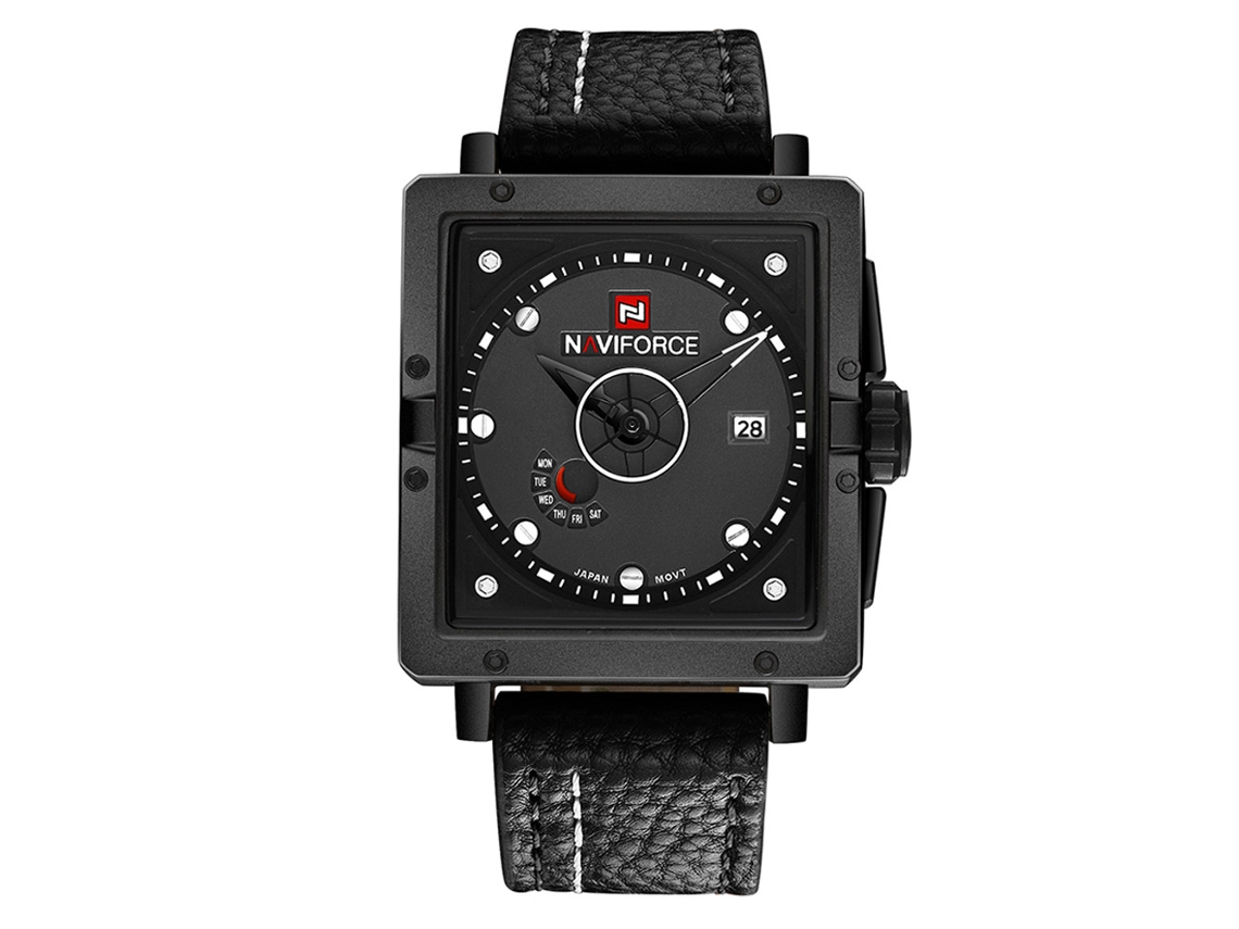 Reloj Hombre Naviforce De Cuarzo Impermeable Con Correa De Pu Moda Casual