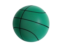 Balón De Baloncesto Silencioso De 21/24 Cm Para Entrenamiento En Interiores, Elástico, Sin Revestimiento, Verde, Reino Unido (21 Cm)