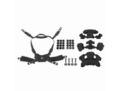 Junli-sistema De Suspensión Con Dial Para Casco, Correa Para La Barbilla, Kit De Acolchado Para Casco Fast Mich Wendy, Esponja Negra Y Suspensión