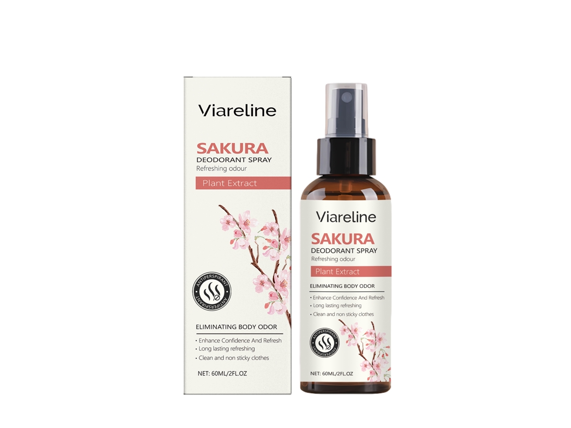 Desodorante antitranspirante en spray con aroma a flor de cerezo