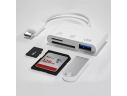 Adaptador de lector de tarjetas de memoria multifunción USB C 3 en 1 vayotoy