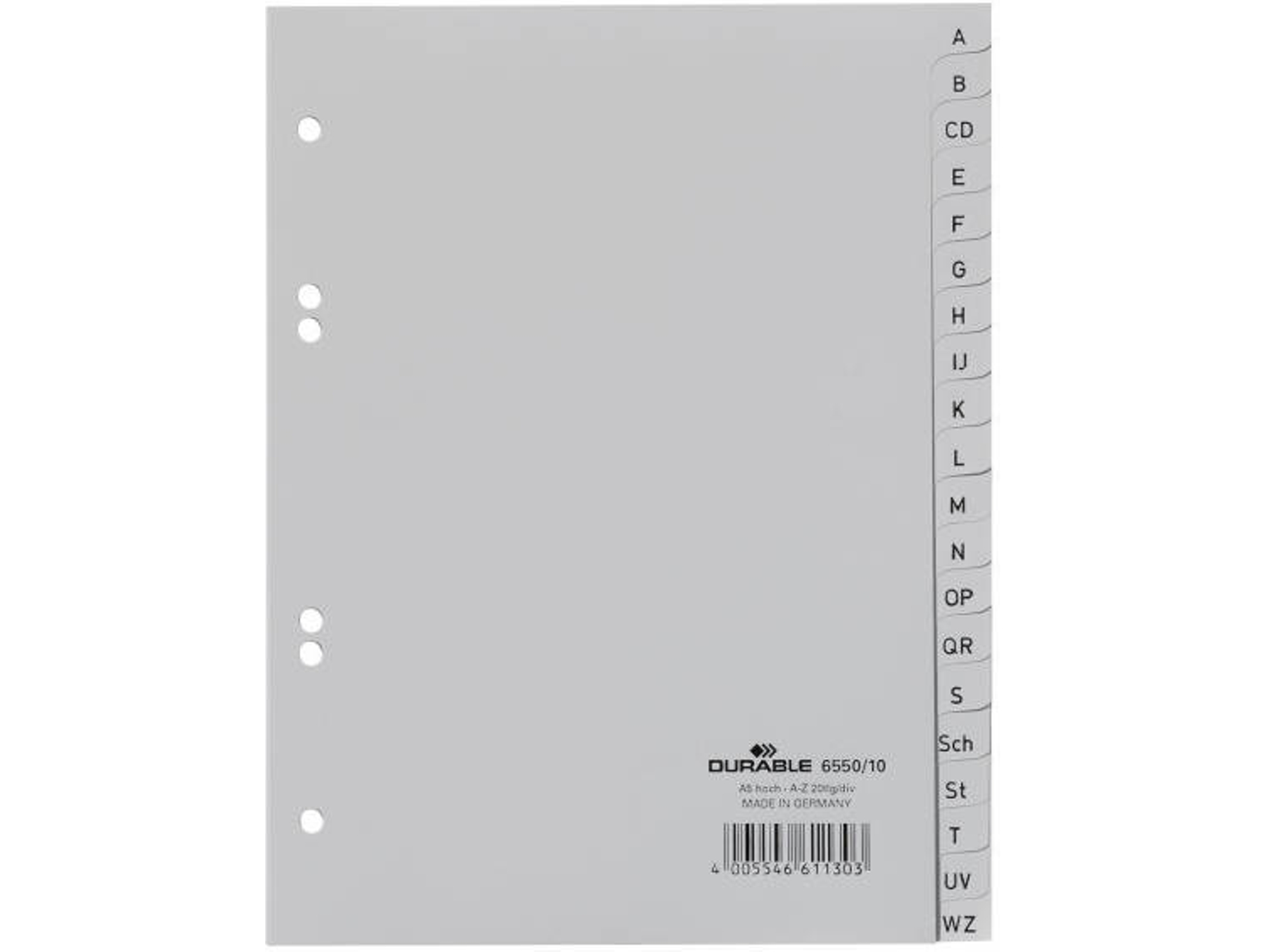 Separador DURABLE 655010 Gris