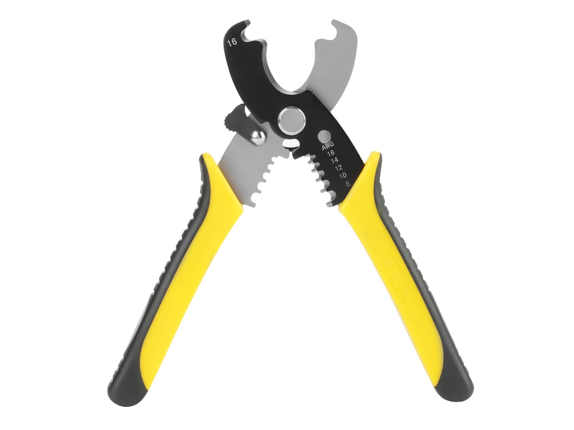 Alicates Multifuncionales Para Cortar Y Pelar Cables Y Alambres Awg 8-16 Rt-6067