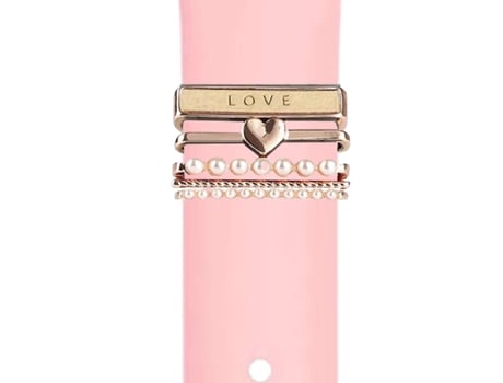 Correa Garmin Forerunner 245 Pulsera con Adorno Love Rosa
