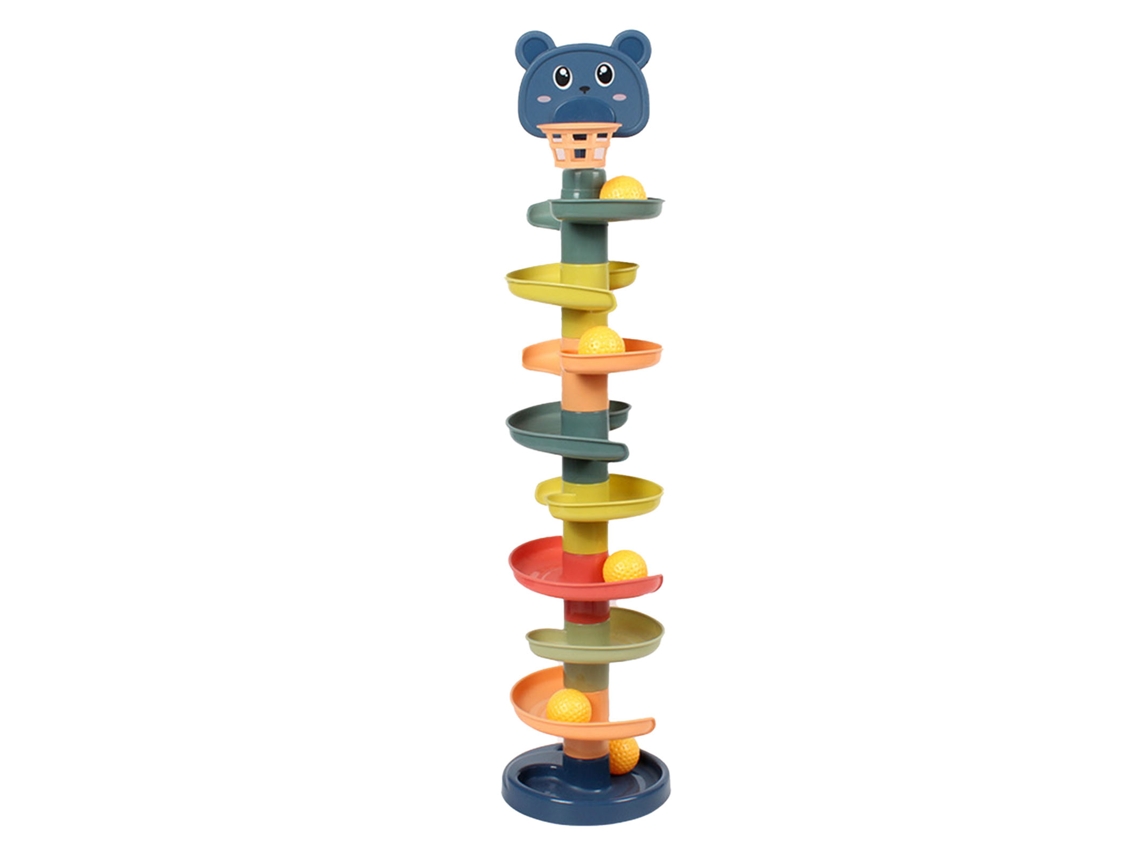 Torre De Bolas Interactiva Y Educativa Con 9 Niveles Y 9 Bolas Para Bebés Y Niños.