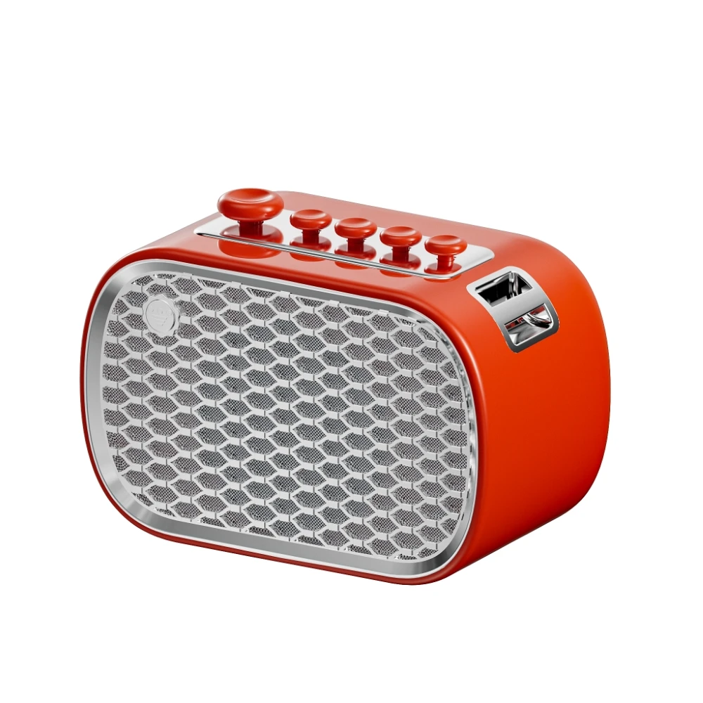 Altavoz Bluetooth inalámbrico MDUG para dormir, barra de sonido, reproductor de música estéreo TWS (rojo)