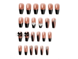 Pegatinas para manicura francesa, diseño en forma de corazón, kit de herramientas modelo HY215, que contiene gel rosa*.