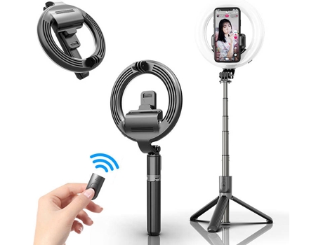 Selfie Stick WELUOT L07 (Android 4.3 - iOS 5.1 - 5'' - Negro)