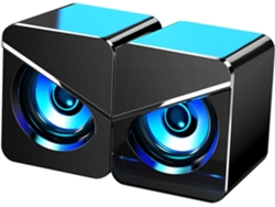 Caixa de Som para Computador Versão Atualizada Som 4D Estéreo Efeitos de Luz 