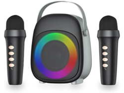 Mini altavoz Bluetooth adorable, altavoz inalámbrico pequeño Atmosphere Sense con 2 micrófonos para dormitorio o escritorio (negro)