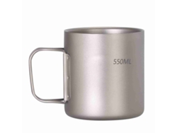 Vaso De Titanio De Doble Pared De 220 Ml/330 Ml/450 Ml/550 Ml Para El Hogar, La Oficina, Acampadas, Senderismo Y Picnics.