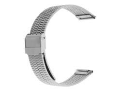 Pulsera metálica para reloj inteligente, duradera y profesional, en color plata. GOKOCO