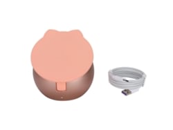 Base De Carregamento Sem Fio Magnético 15w Para Magsafe E Iphone 12 Series Rosa Com Apoio Ajustável