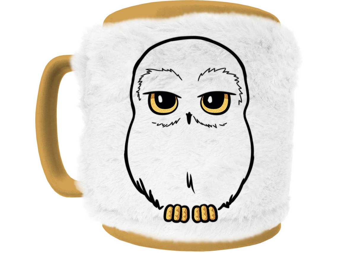 Taza peluda PYRAMID Harry Potter - Hedwig (funda removible - 440 ml)
