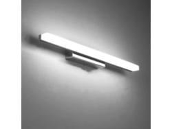 Rebe-luz De Pared Led Para Baño 8w Luz Blanca Fría 40cm Moderna Anti Niebla Inamovible De Acero Inoxidable