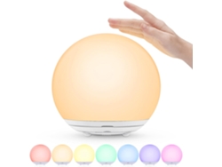 Luz Nocturna Infantil Rgb, Recargable, Táctil, 7 Núcleos