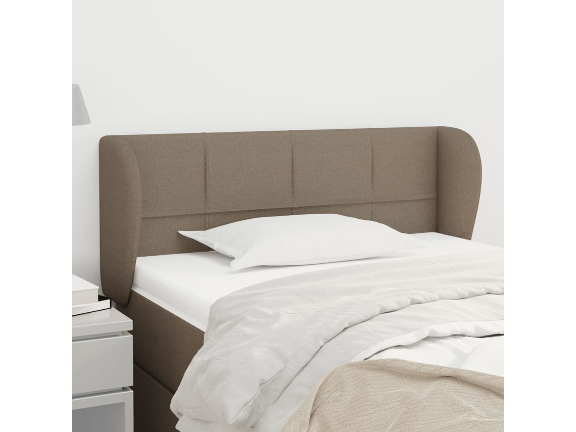 Cabecero De Tela Gris Taupe 83x23x78/88 Cm