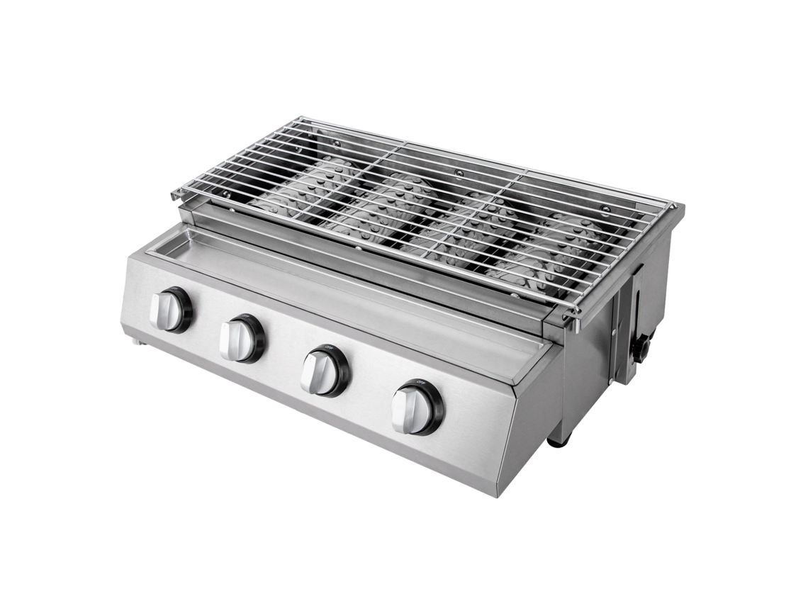 Parrilla de gas sin humo, altura ajustable, calentamiento rápido, parrilla de gas sin humo OEM