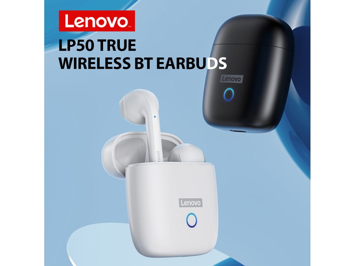 Lenovo Lp50 Auriculares Inalámbricos Verdaderos Bt5.0 Semi-auriculares Con Enc Hifi Negro