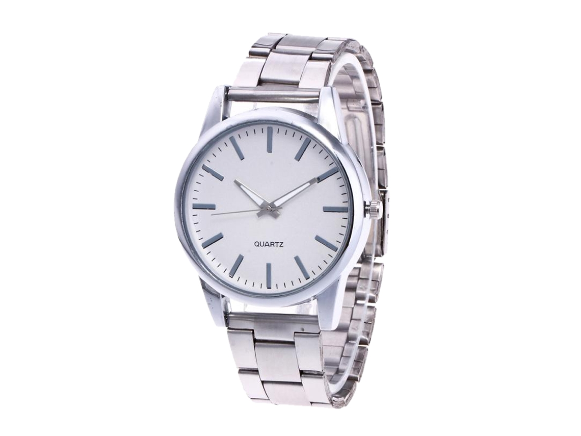 Reloj Analógico De Cuarzo Con Brazalete De Acero Para Hombre Y Mujer - Estilo Elegante