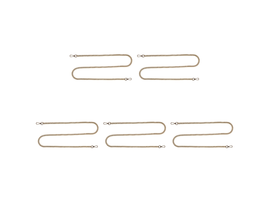 5 Piezas De Cadena Con Mango De Hierro De 1,2 M Para Joyería Diy, Collares Y Pulseras De Bronce